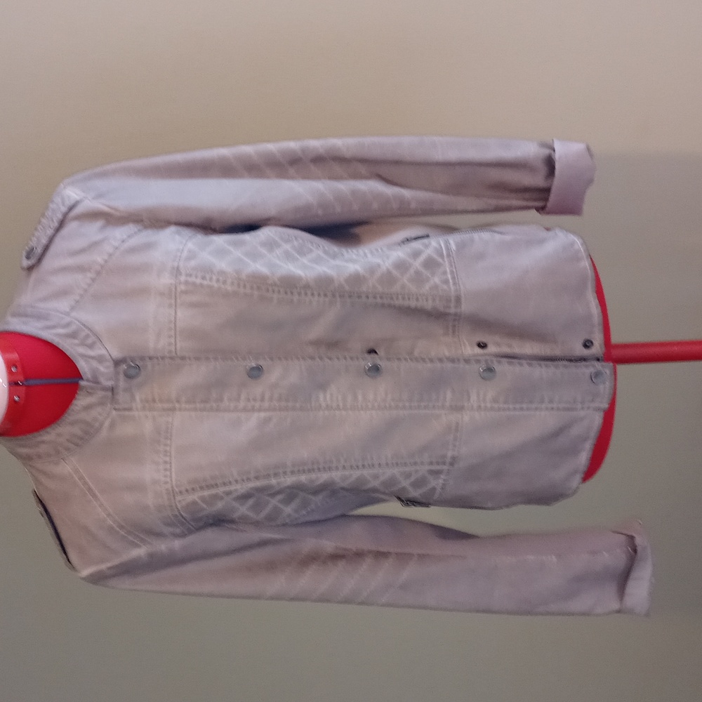 Maurices Mauve Pink Faux Leather Jacket Full Zippered…
